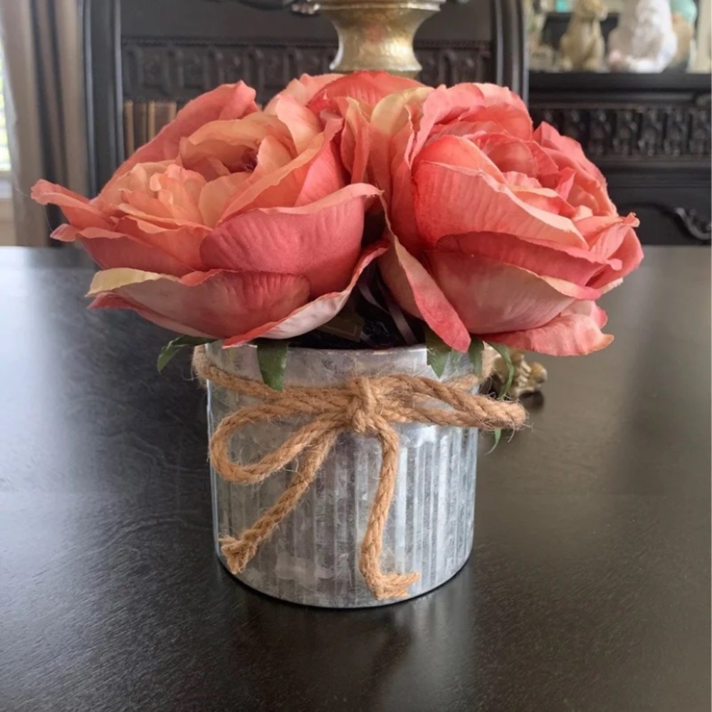 Shabby Chic Peony floral arrangement
